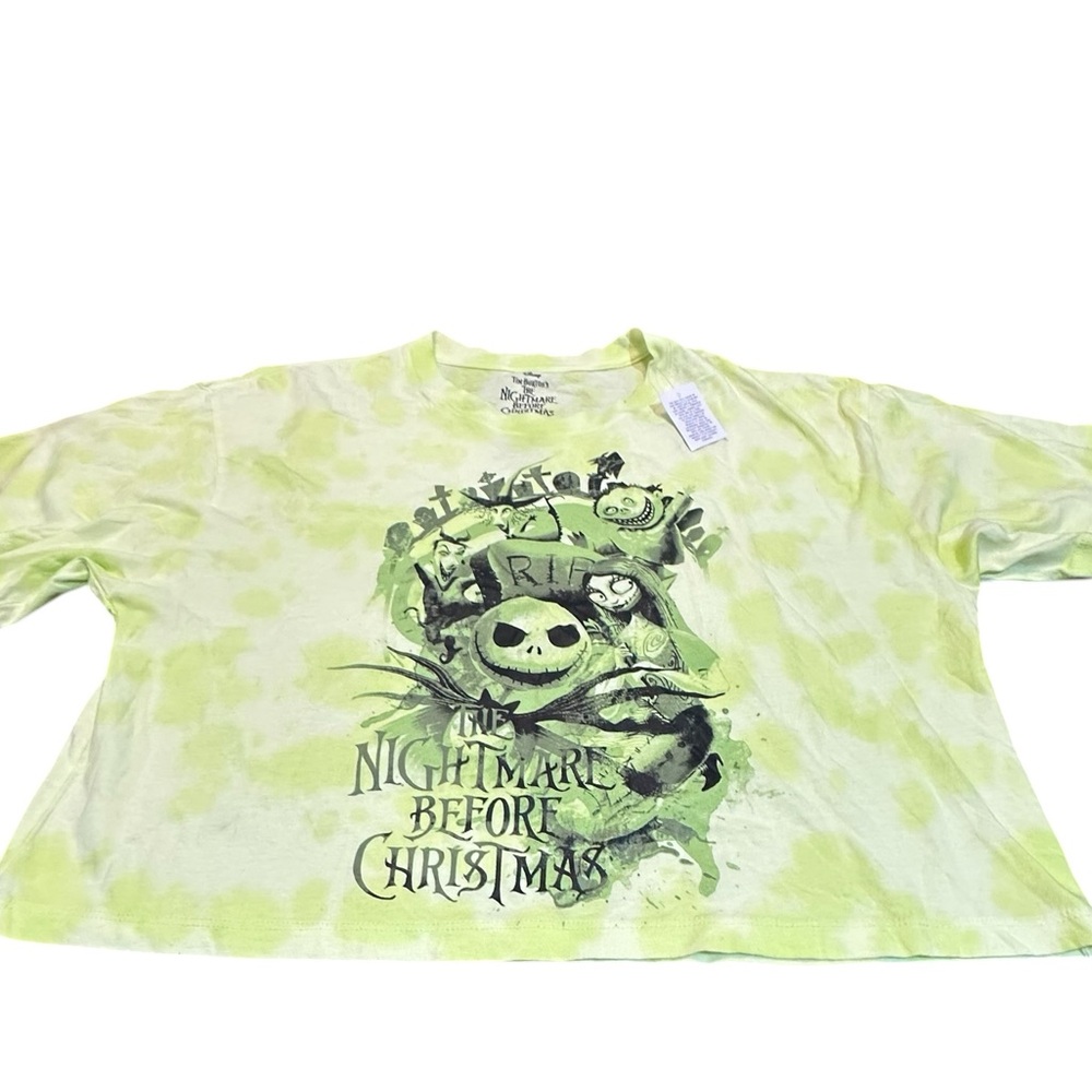 Disney The Nightmare Before Christmas Tie-Dye Crop Top – Jack Skellington Size L